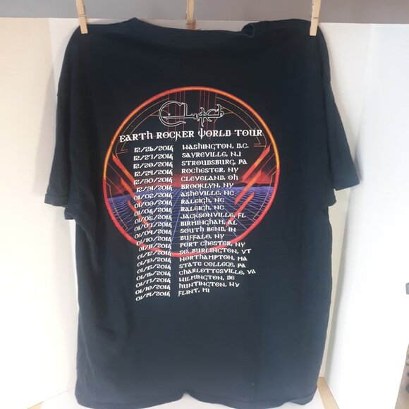 Clutch Earth Rocker World Tour Shirt 2014 Official  2 Sided T-Shirt Size Large - Picture 2 of 7